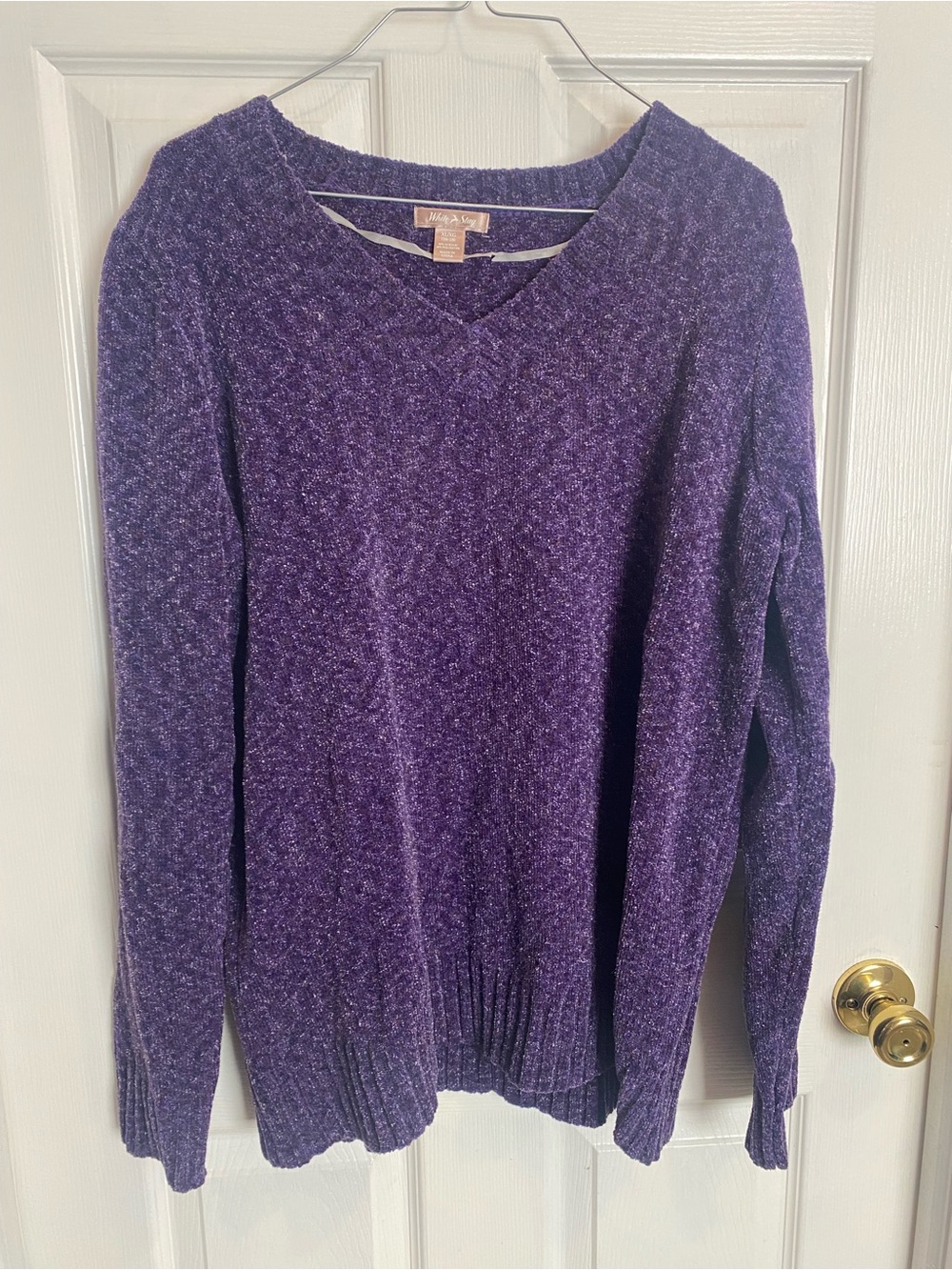 White Stag Purple Knit Sweater Top